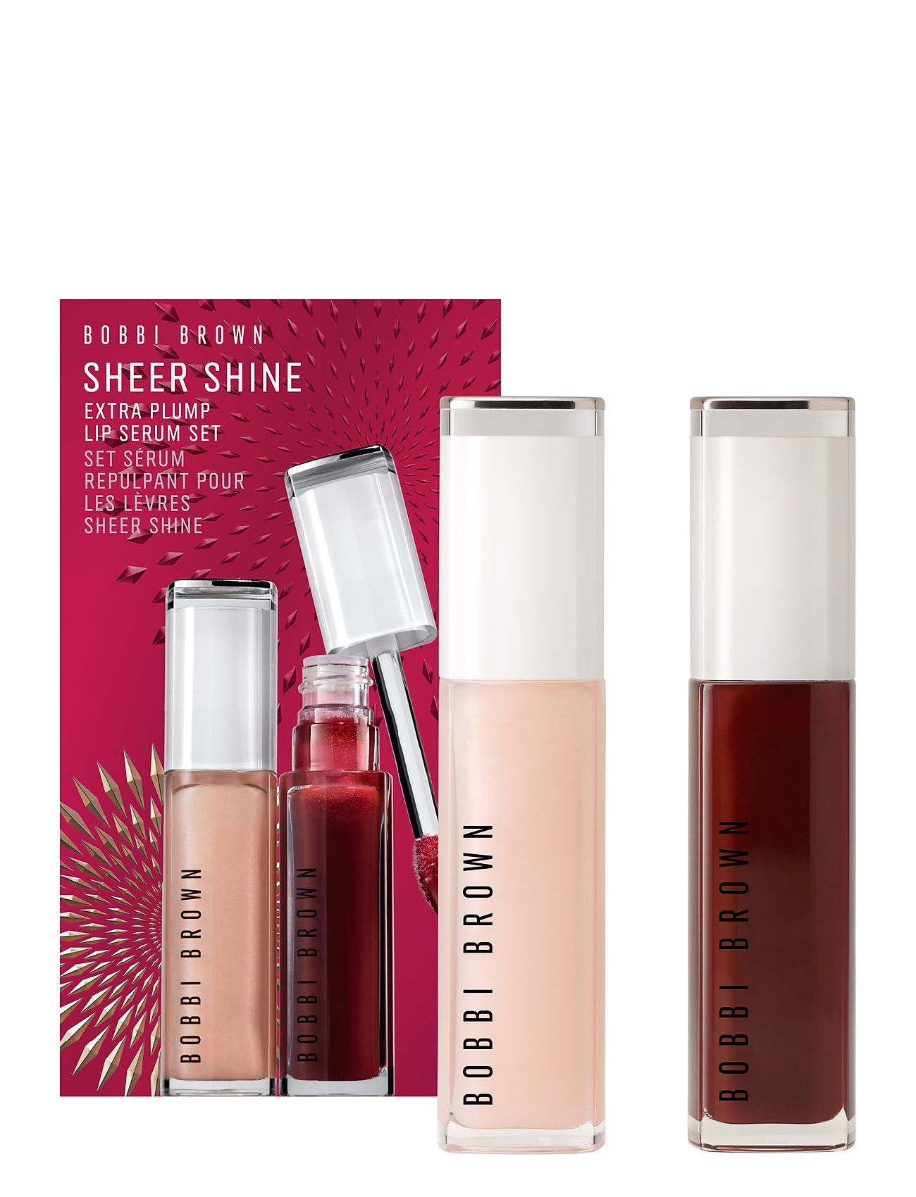 Sheer Shine Extra Plump Lip Serum Set Makeupsæt Makeup Nude Bobbi Brown