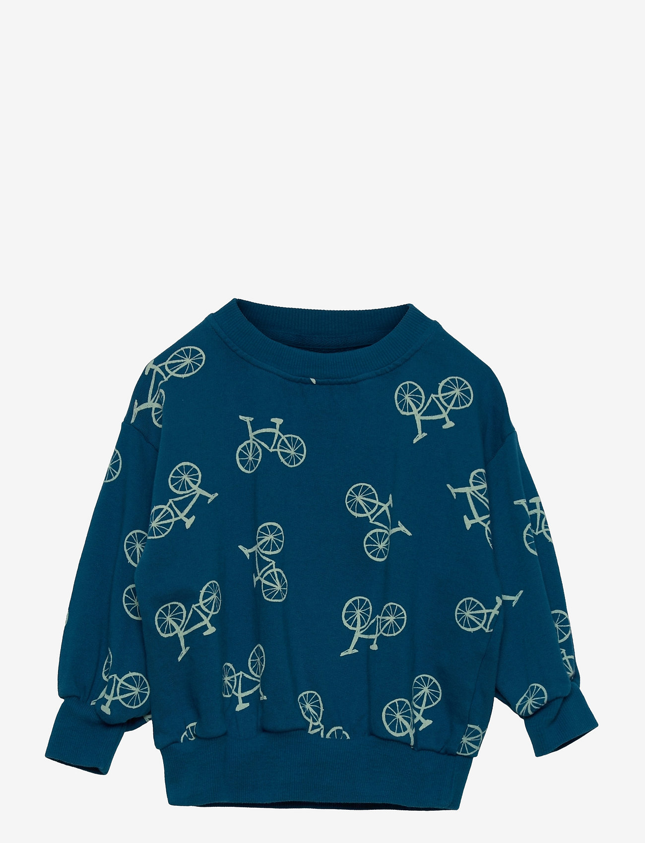 Bobo Choses - Bicycle all over sweatshirt - sweatshirts - prussian blue - 0
