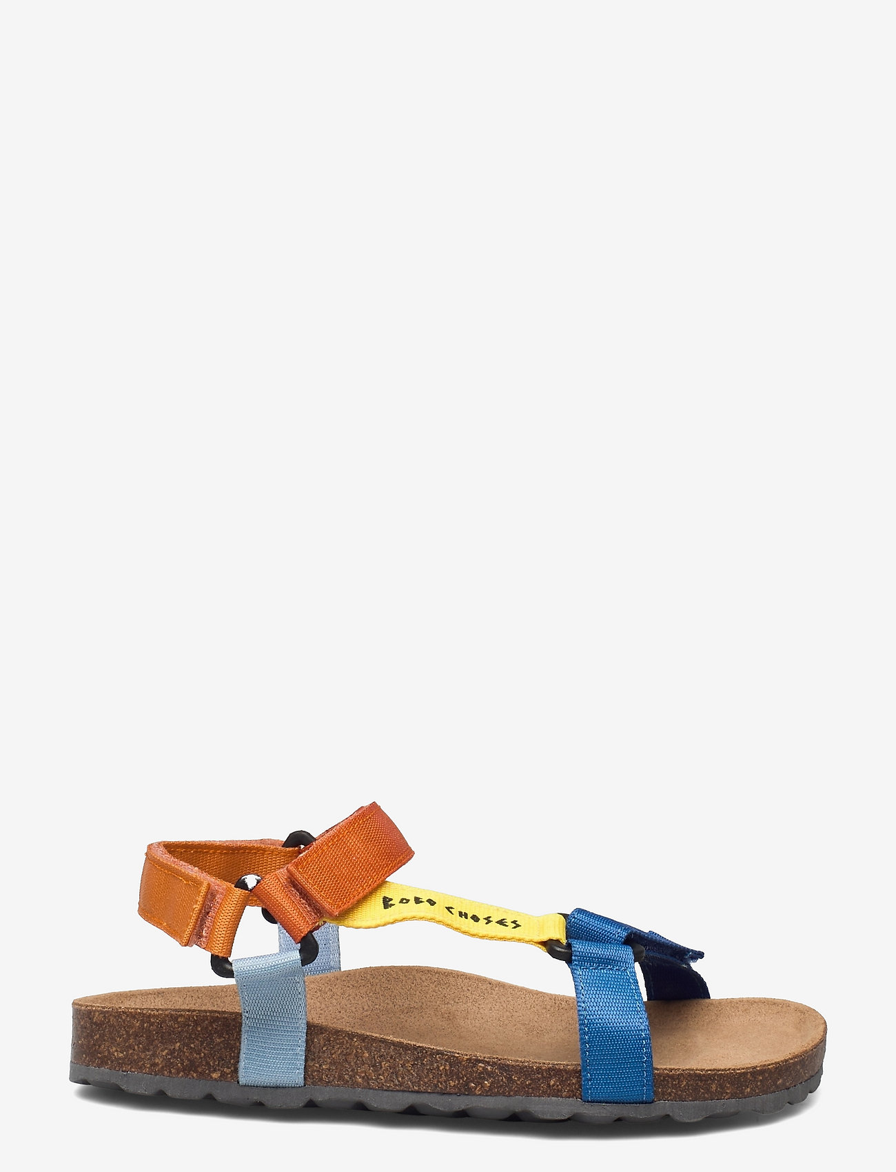 velcro color block sandals