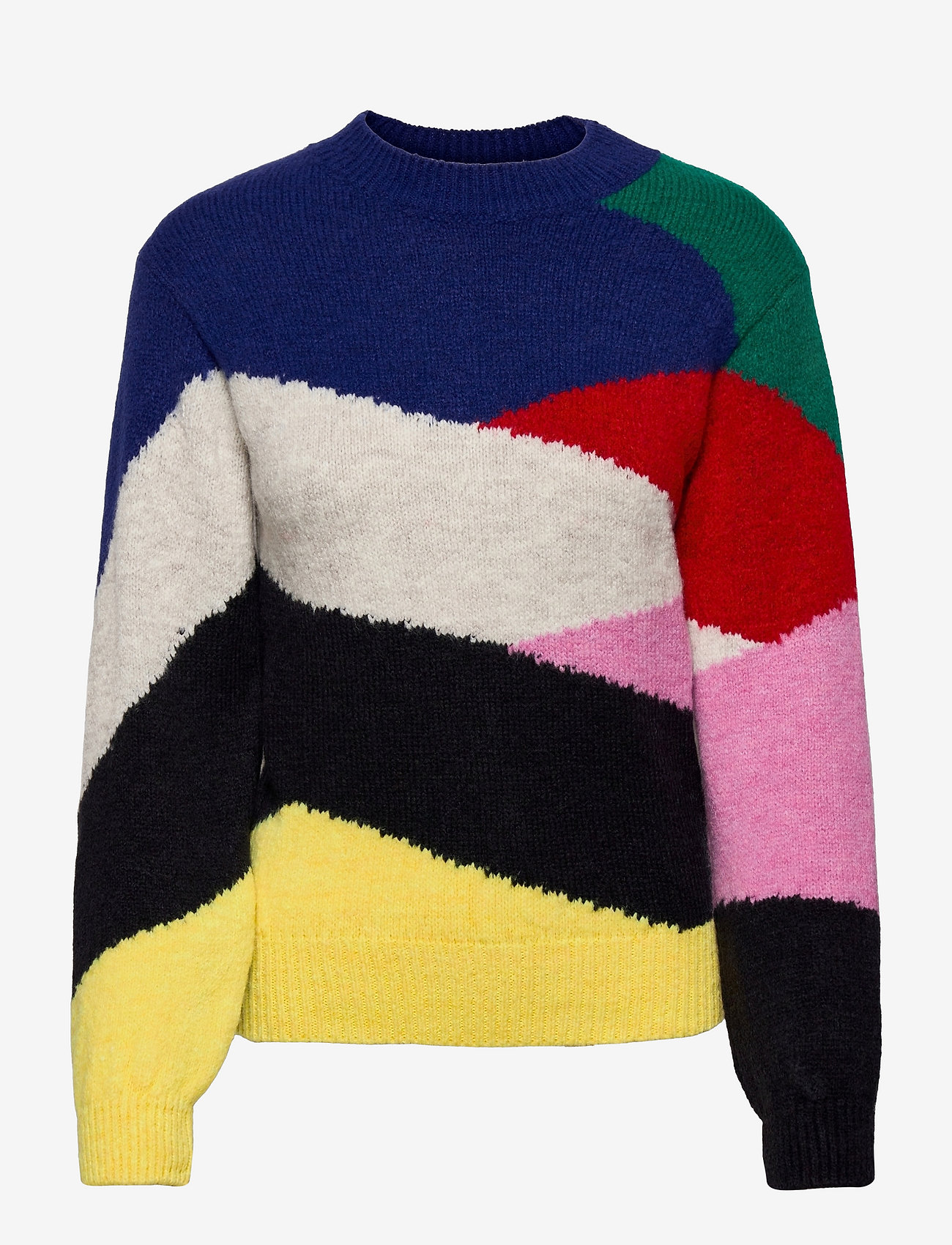 multicolor knit sweater