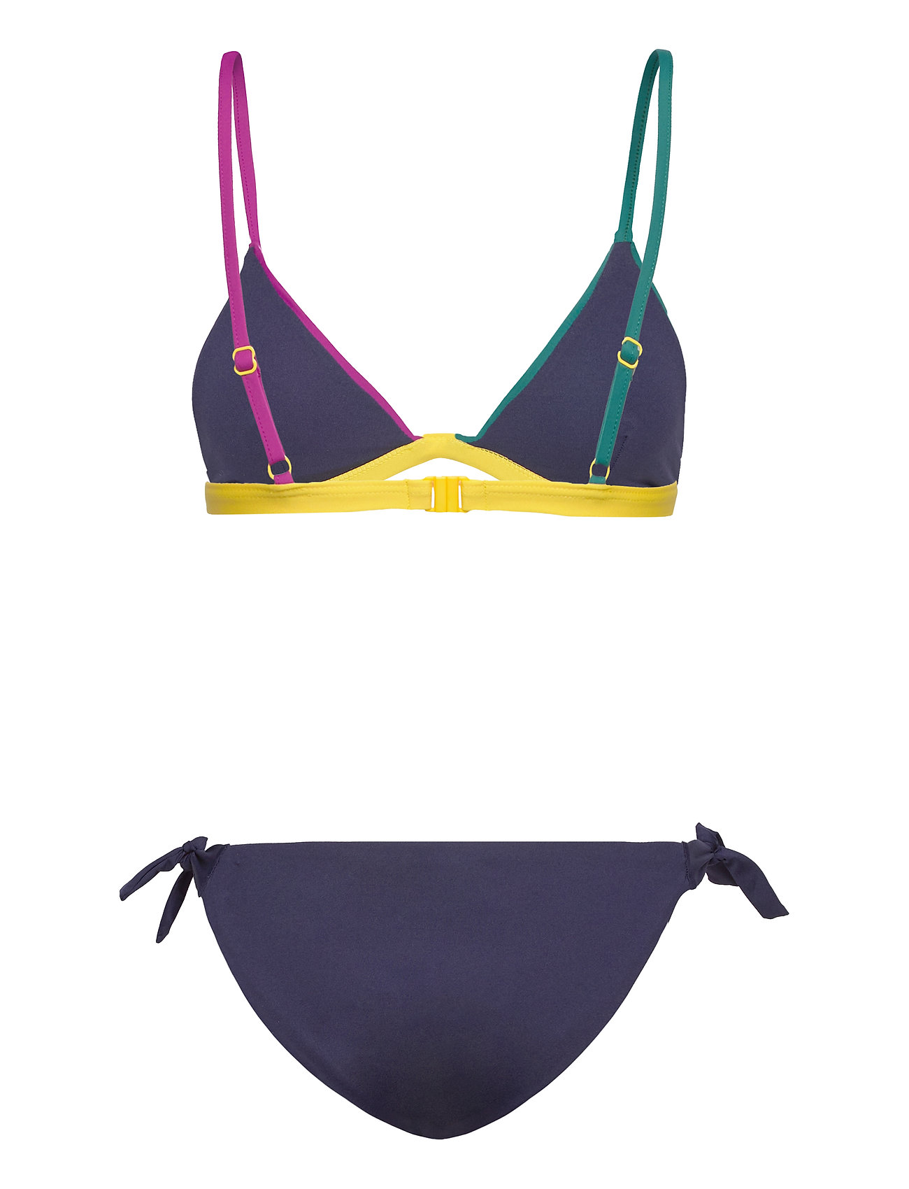 Color Block Triangle Bikini Bikini Multi/mønstret Bobo Choses bikini sæt fra Choses til dame i Grøn - Pashion.dk