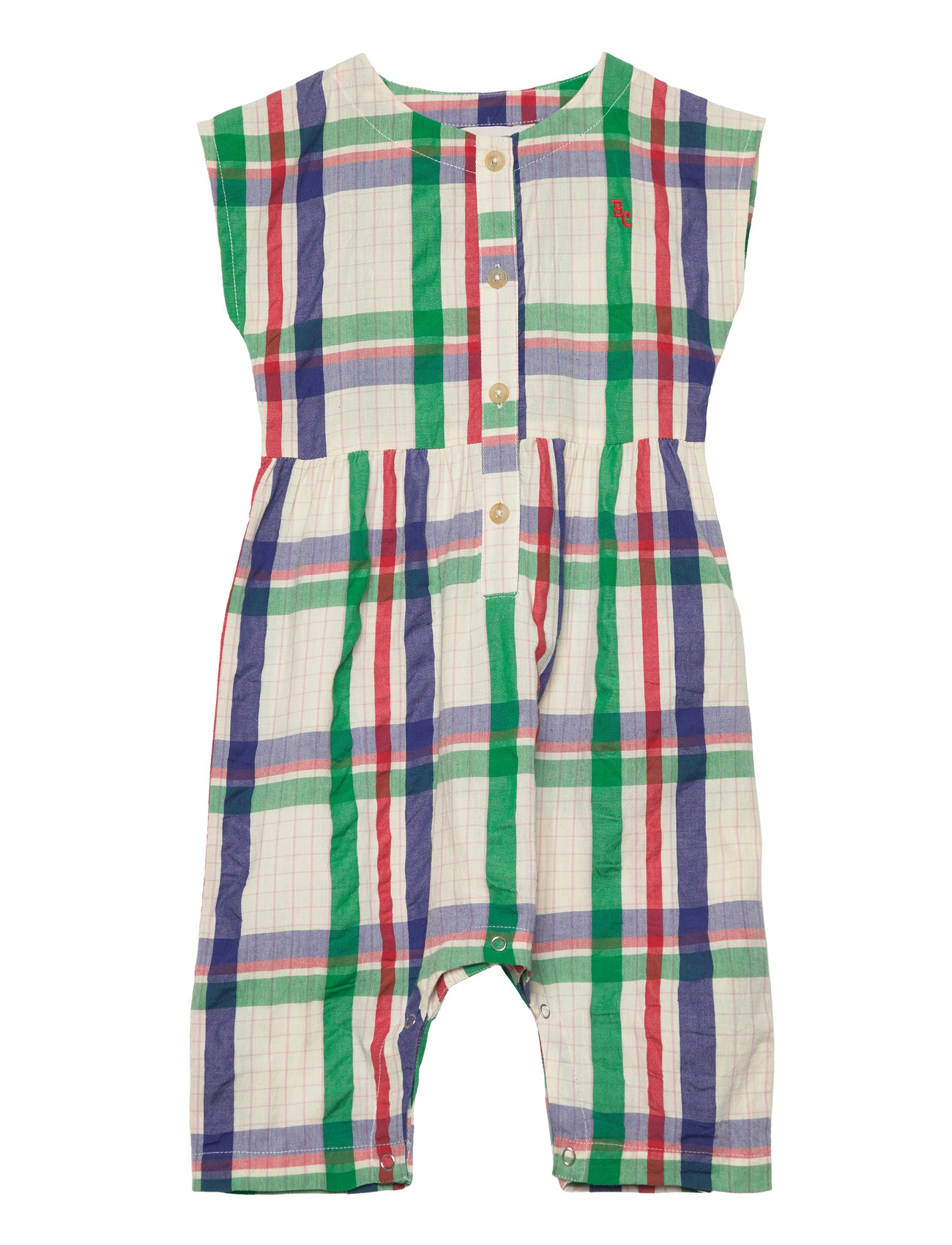 Baby Madras Checks Woven Overall Jumpsuit Multi/patterned Bobo Choses