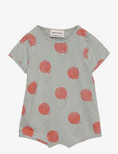 Balloon all over playsuit - short-sleeved - grey