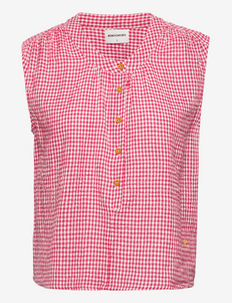 Vichy Shirt - blouses zonder mouwen - pink