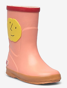 Yellow Faces rain boots - gumowce nieocieplane - mesa rose