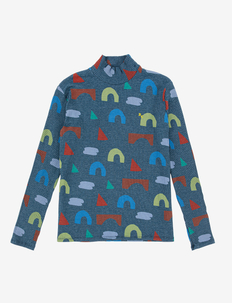 Playful all over turtle neck T-shirt - coltruien - multi coloured