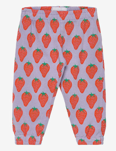 Strawberry all over jogging pants - sporta bikses - lavender