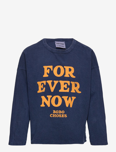 Forever Now yellow long sleeve T-shirt - lange mouwen - blue