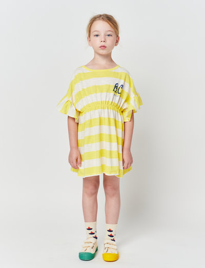Bobo Choses Yellow Stripes Ruffle Dress - Dresses - Boozt.com