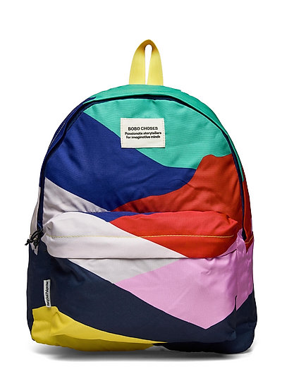 primary color block backpack