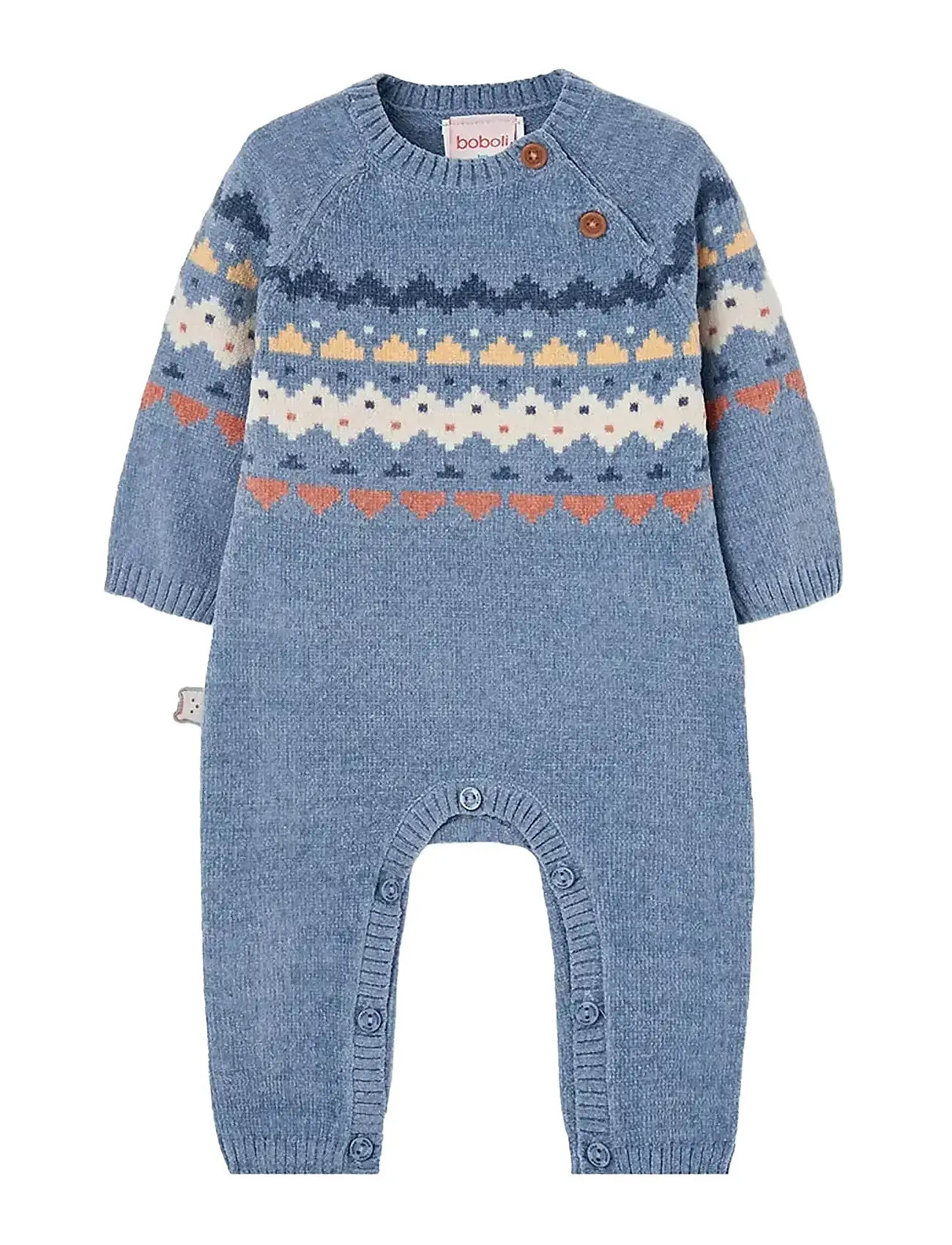 BOBOLI Strick Play Anzug For Baby Blau - 68 - Kinder