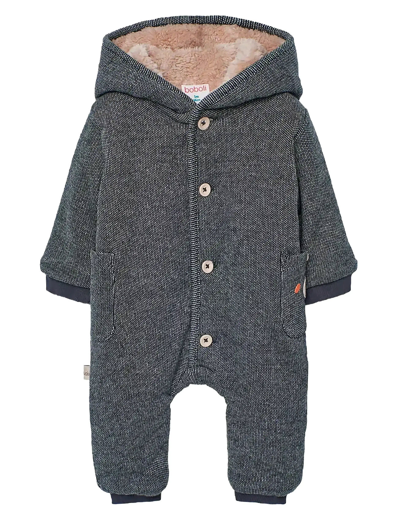 Boboli Knit Play Suit Fantasy For Baby -Bci, 80, Grey, Yderbeklædning I Fleece > Overalls I Fleece, Børn
