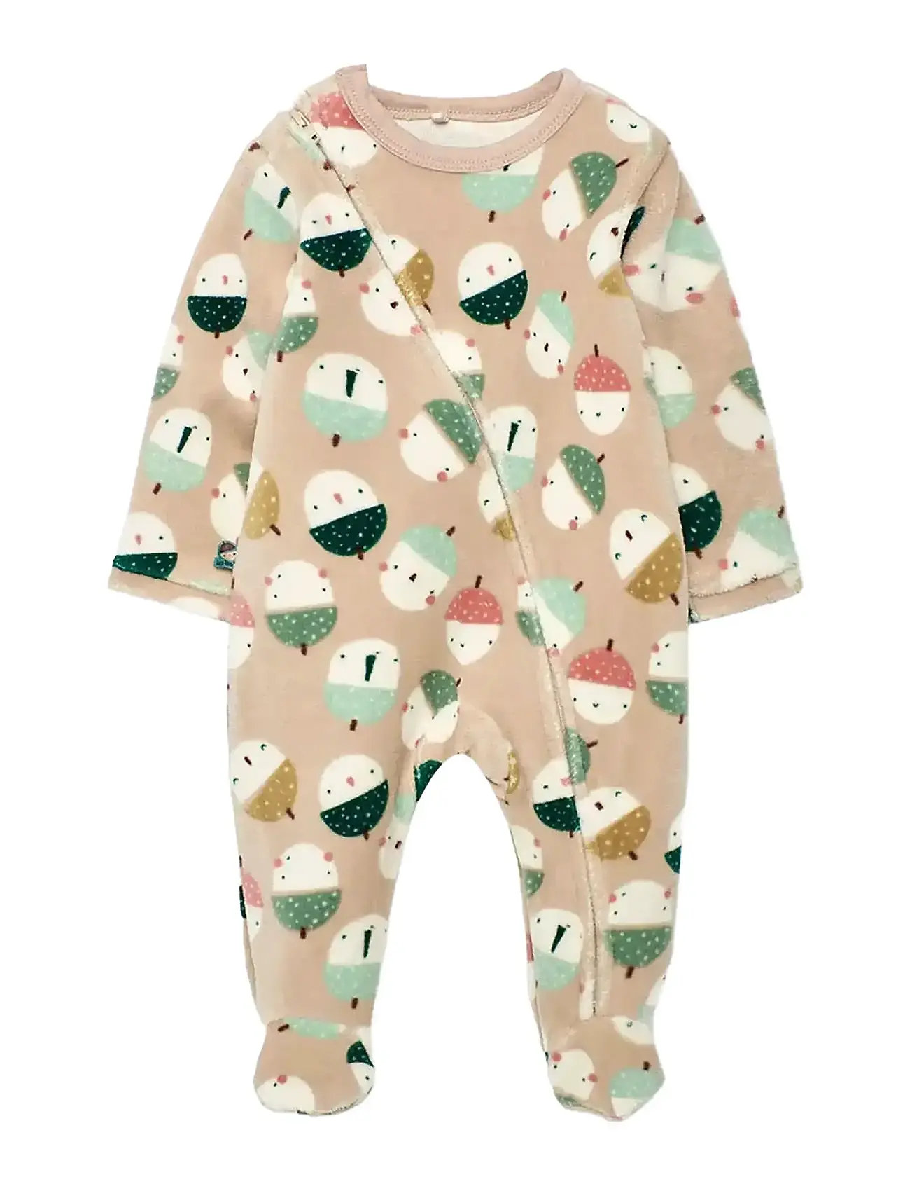 BOBOLI Velour Play Anzug Printed For Baby -Bci Beige - 92 - Kinder