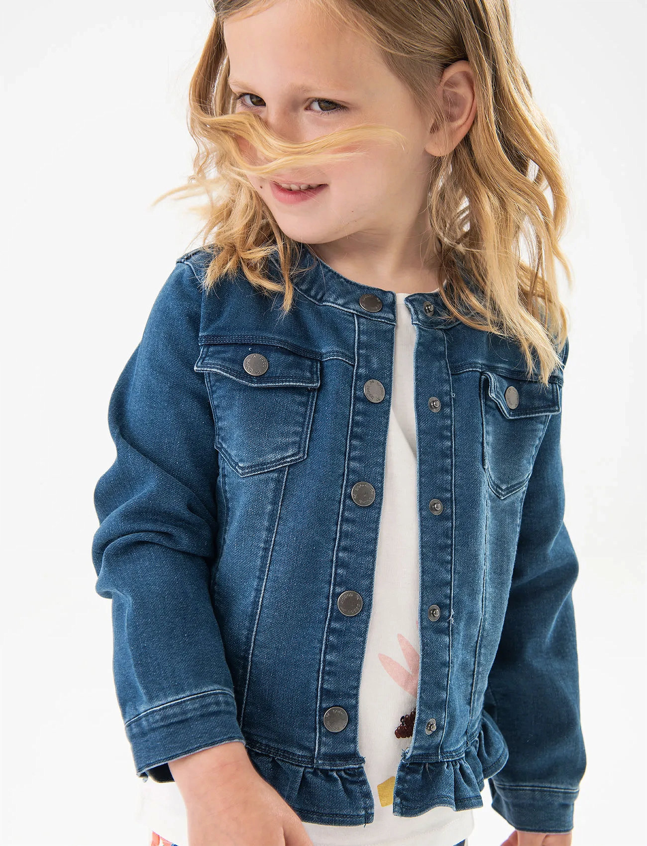 Boboli Denim Jacket Knit, 80, Blue, Jakker Og Frakker > Denim Og Fløjl, Børn