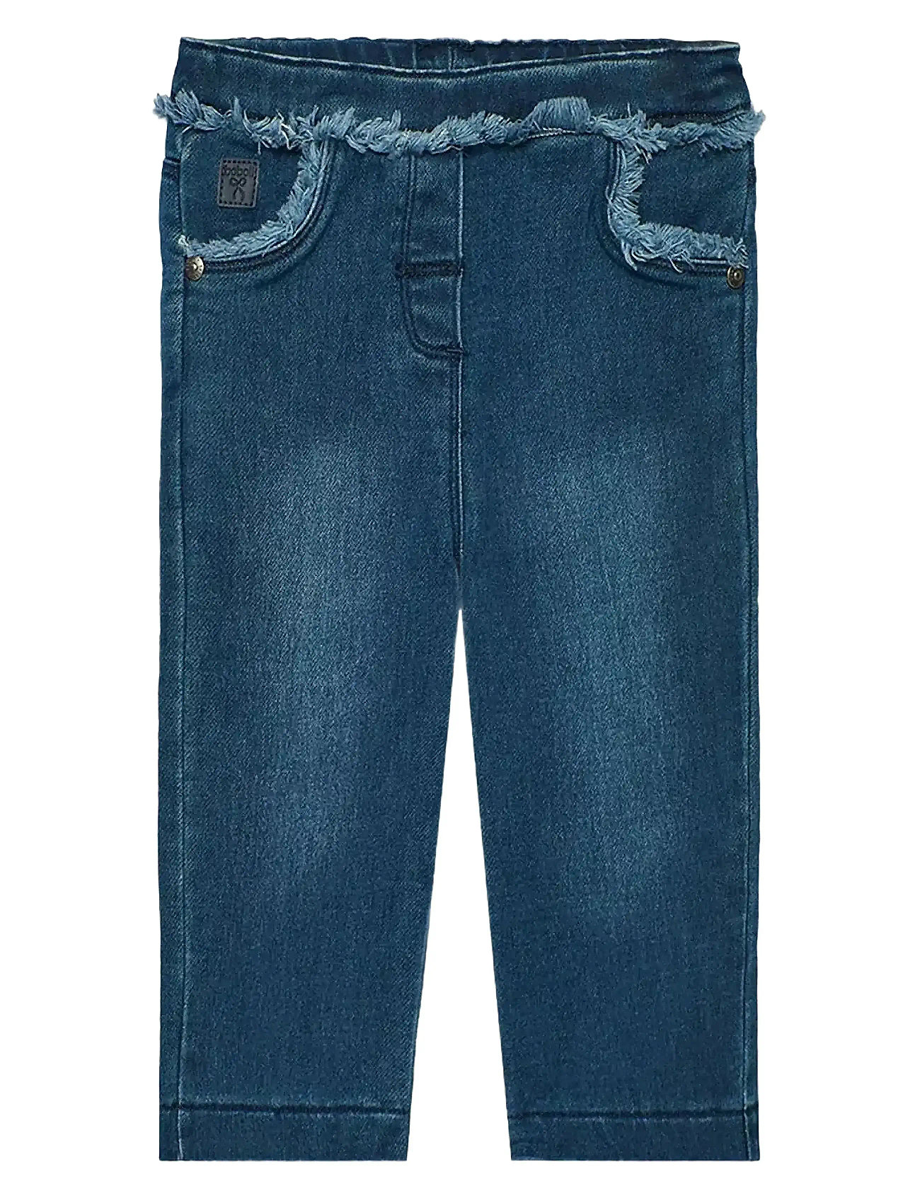 Boboli Denim Trousers Knit, 104, Blue, Jeans > Almindelige Jeans, Børn