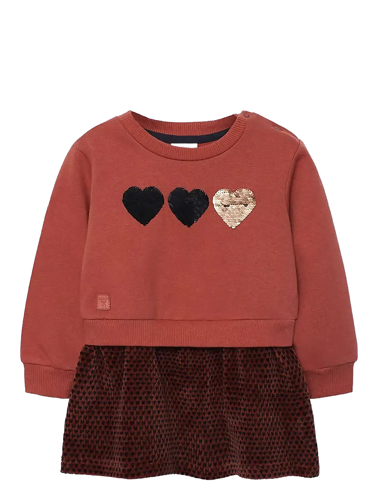 BOBOLI Fleece Combined Kleid Rot - 80 - Kinder