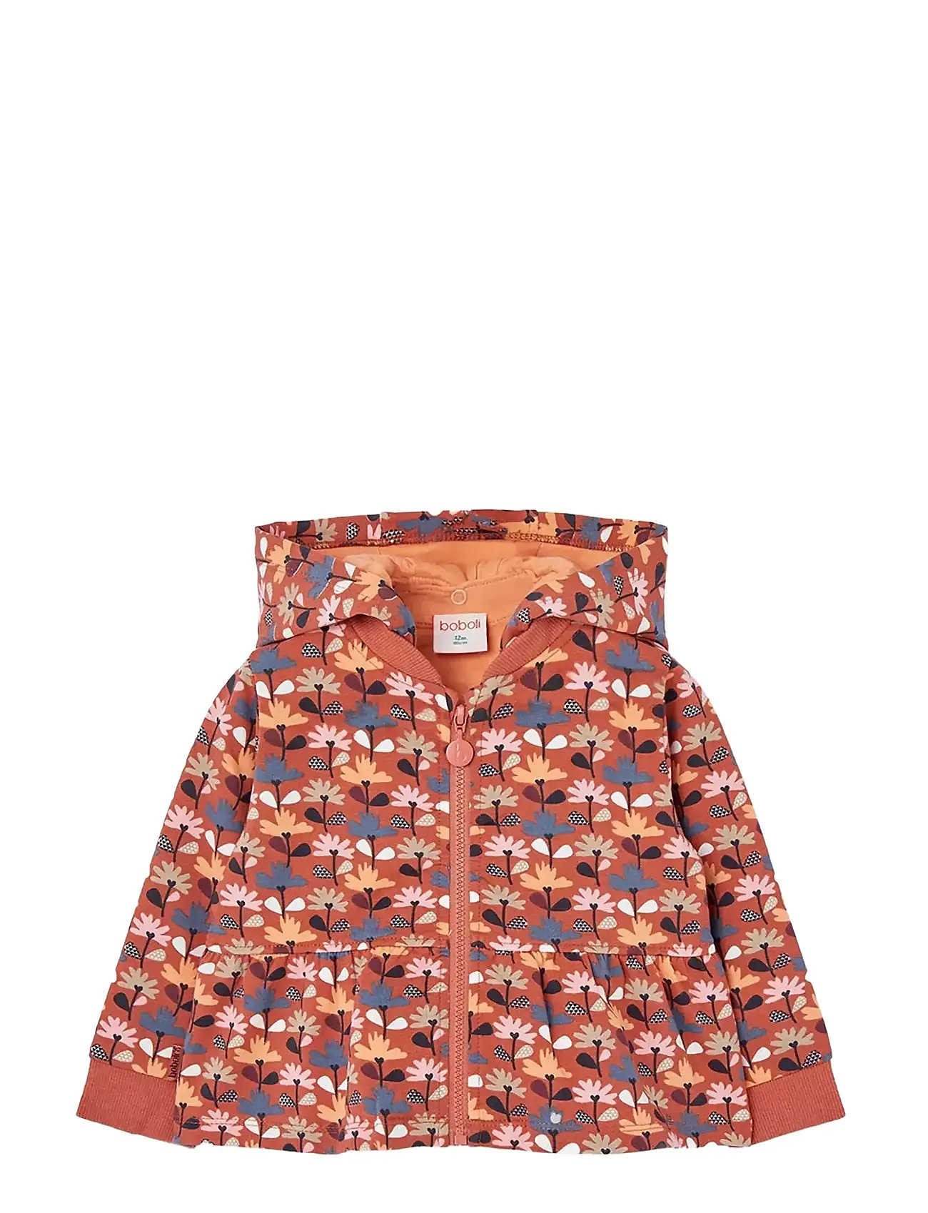 BOBOLI Fleece Jacke Printed Braun - 128 - Kinder