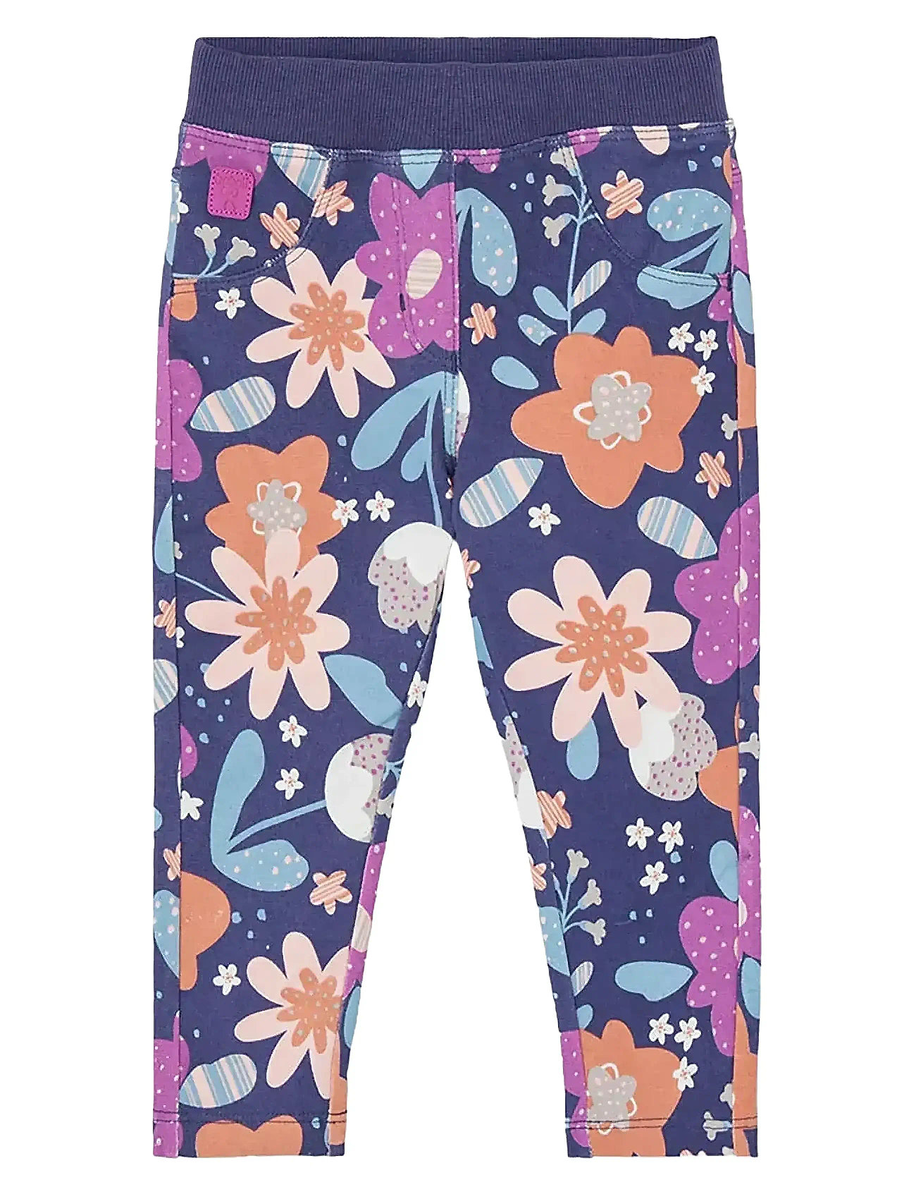 BOBOLI Fleece Hosen Floral Lila - 92 - Kinder