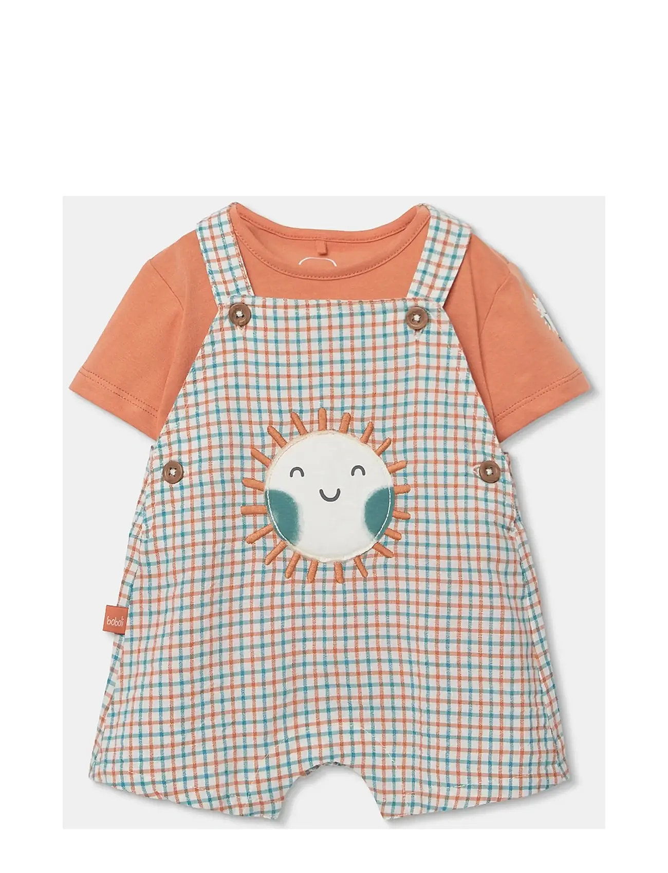 Boboli Set Knit Combined For Baby -Bci, 80, Orange, Sæt > Sæt Med Kortærmet T-Shirt, Børn