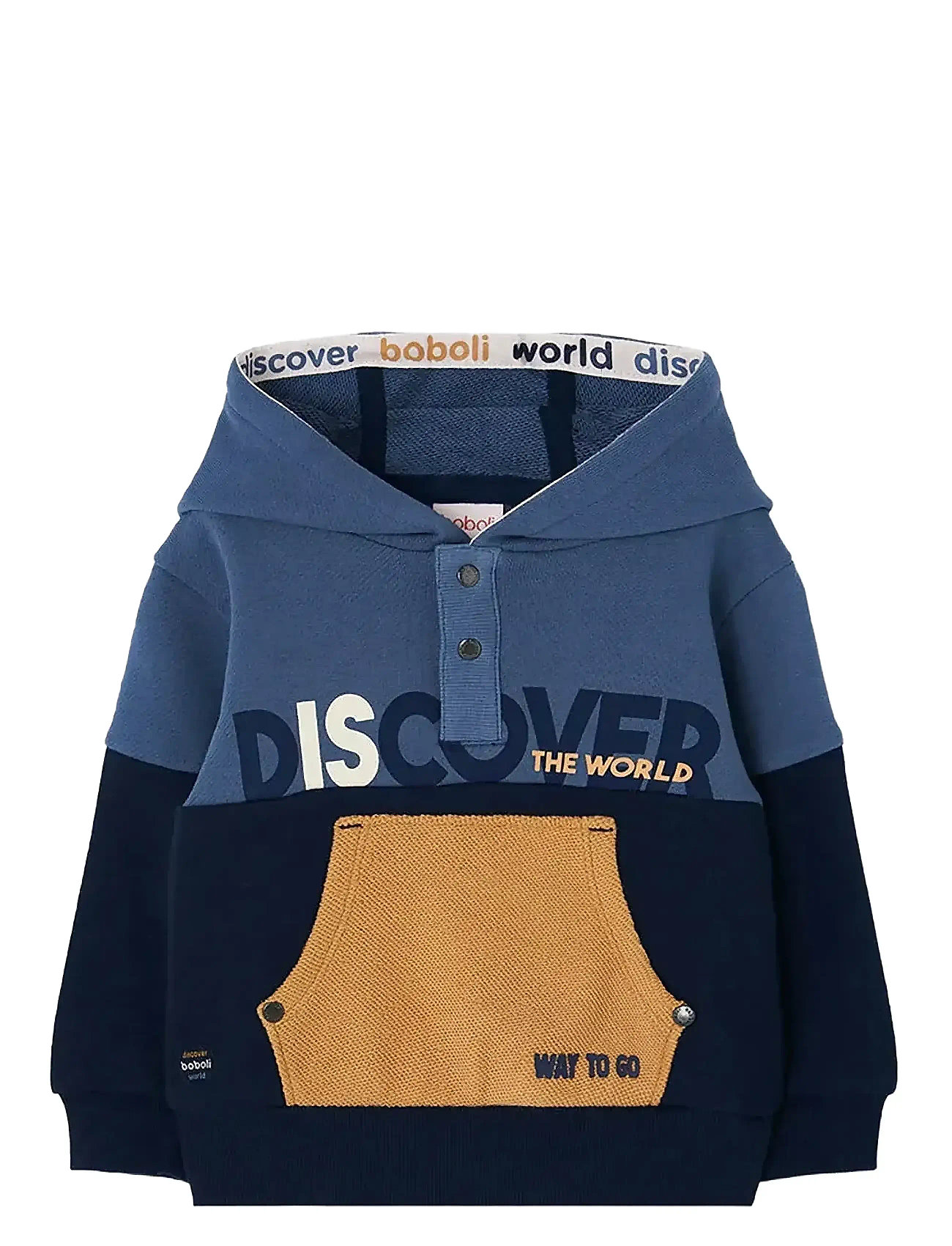 BOBOLI Fleece With Pockets Sweatshirt Blau - 110 - Kinder