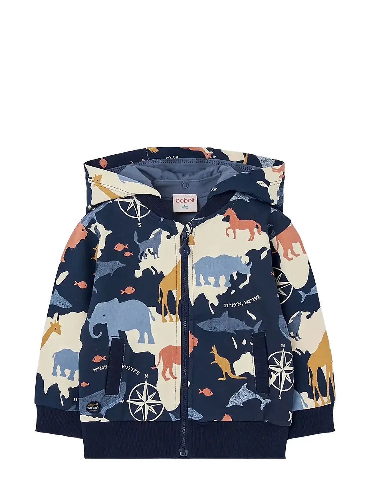 BOBOLI Fleece Jacke Printed Patterned - 104 - Kinder