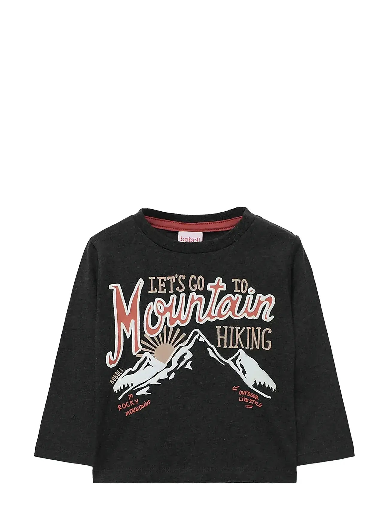 Boboli Knit T-Shirt, 110, Black, T-Shirts > Langærmede T-shirts, Børn