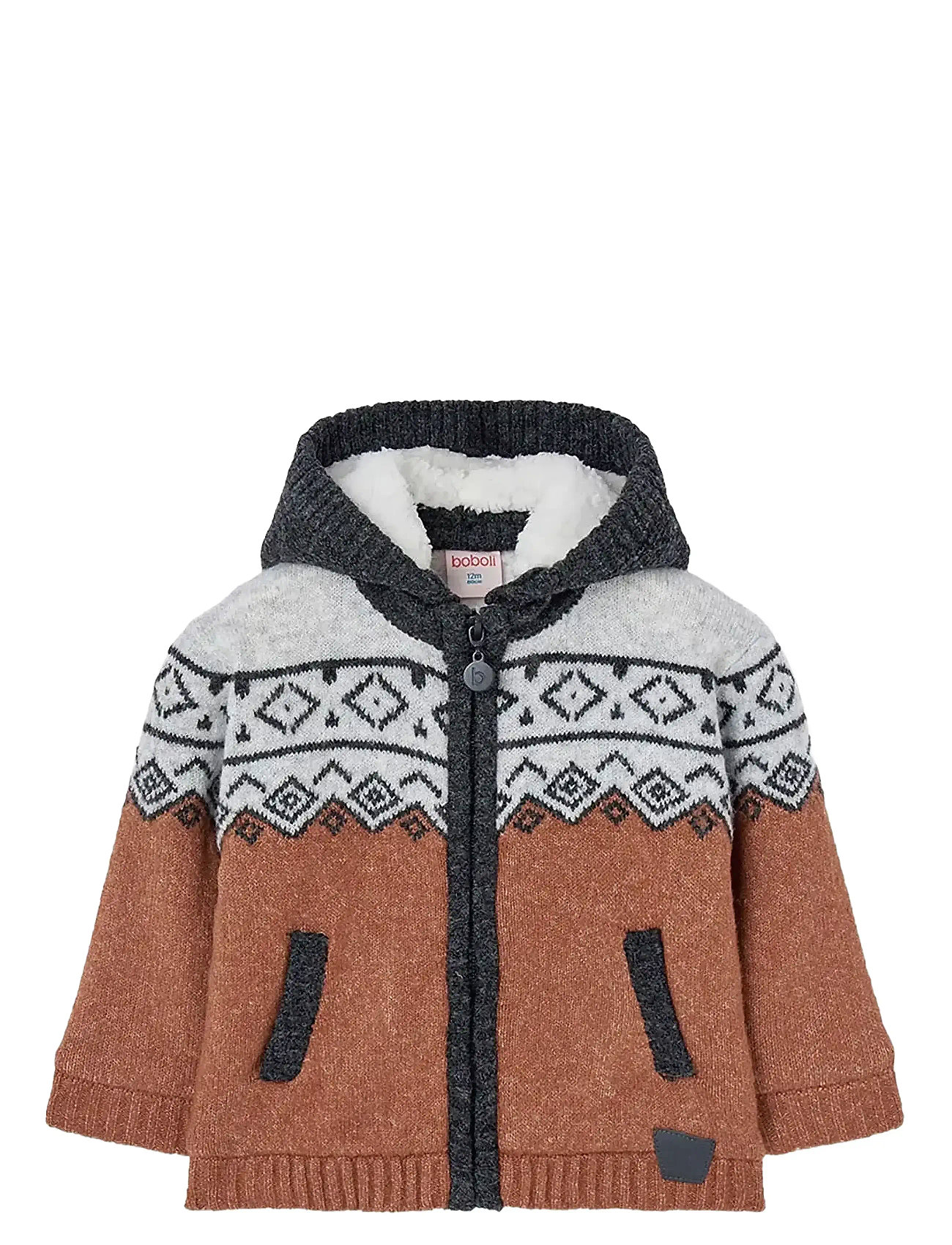 BOBOLI Strickwaren Jacke Braun - 104 - Kinder