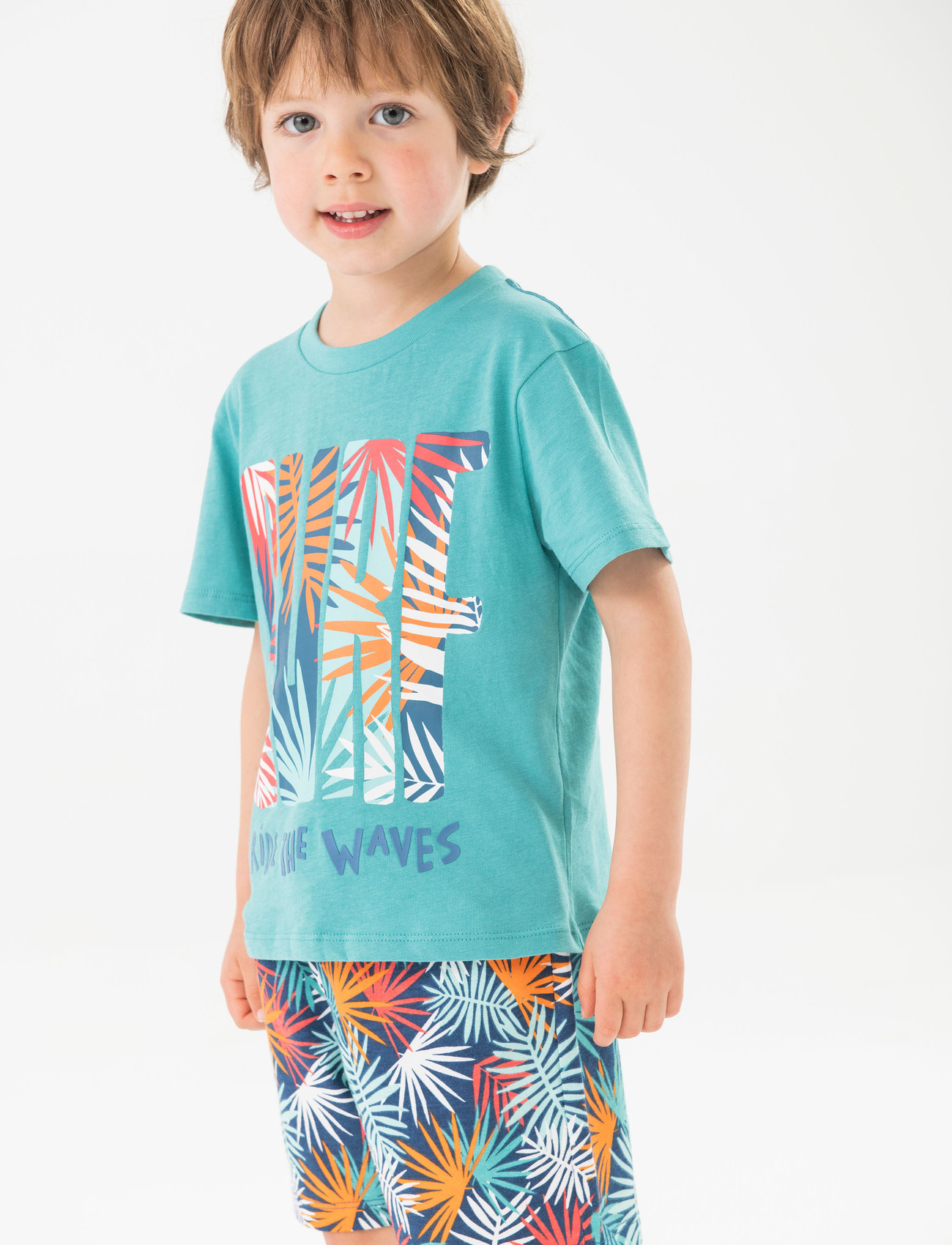 Boboli Knit T-Shirt, 92, Green, T-Shirts > Kortærmede, Børn