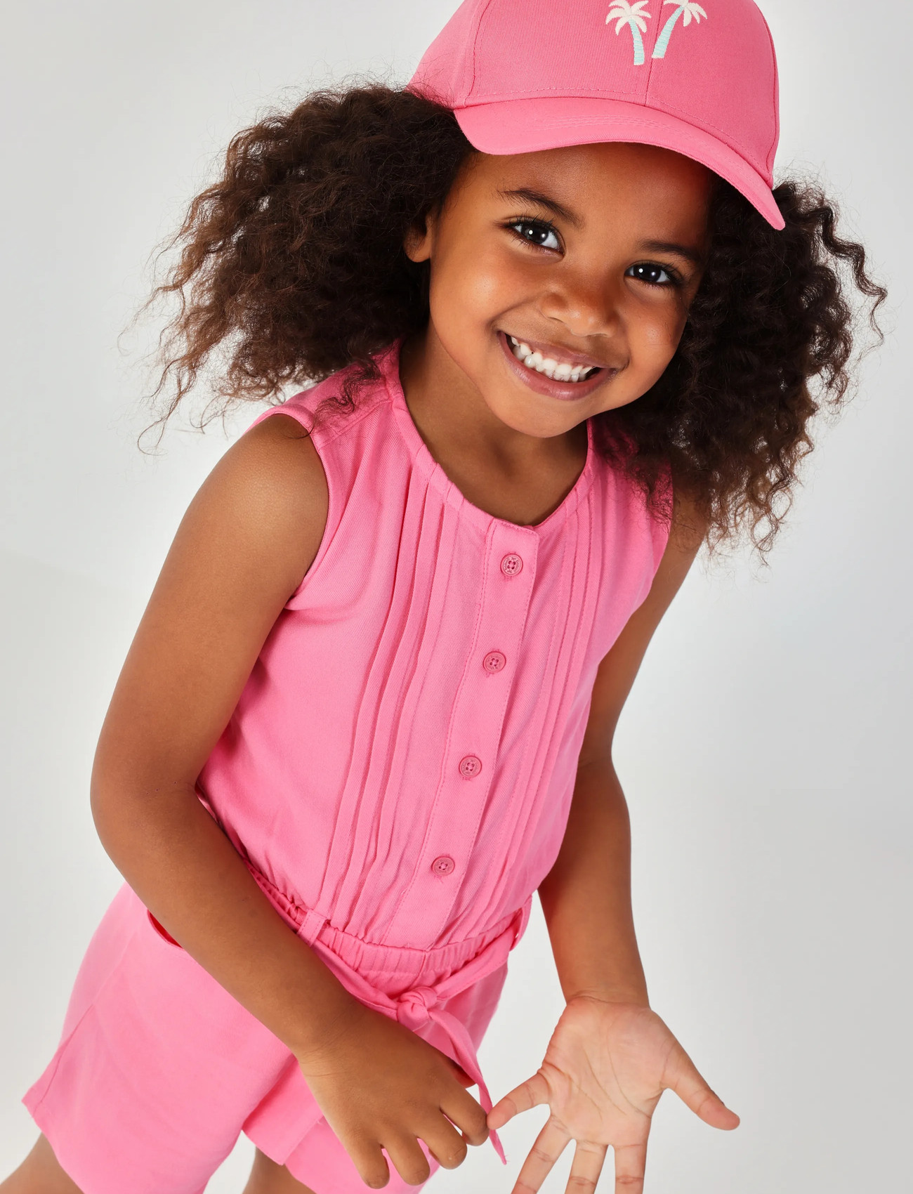 Boboli Jumpsuit Twill For Girl, 86, Pink > Jumpsuits, Børn
