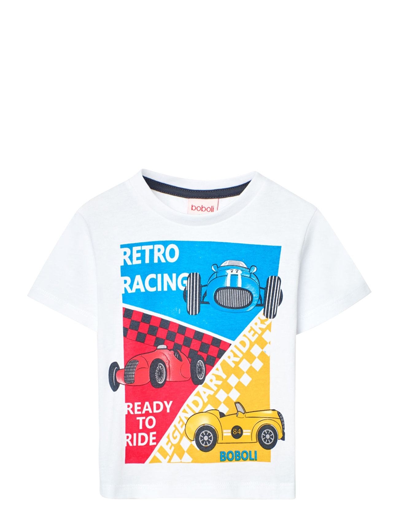 BOBOLI Knit T-Shirt Flame Weiß - 116 - Kinder