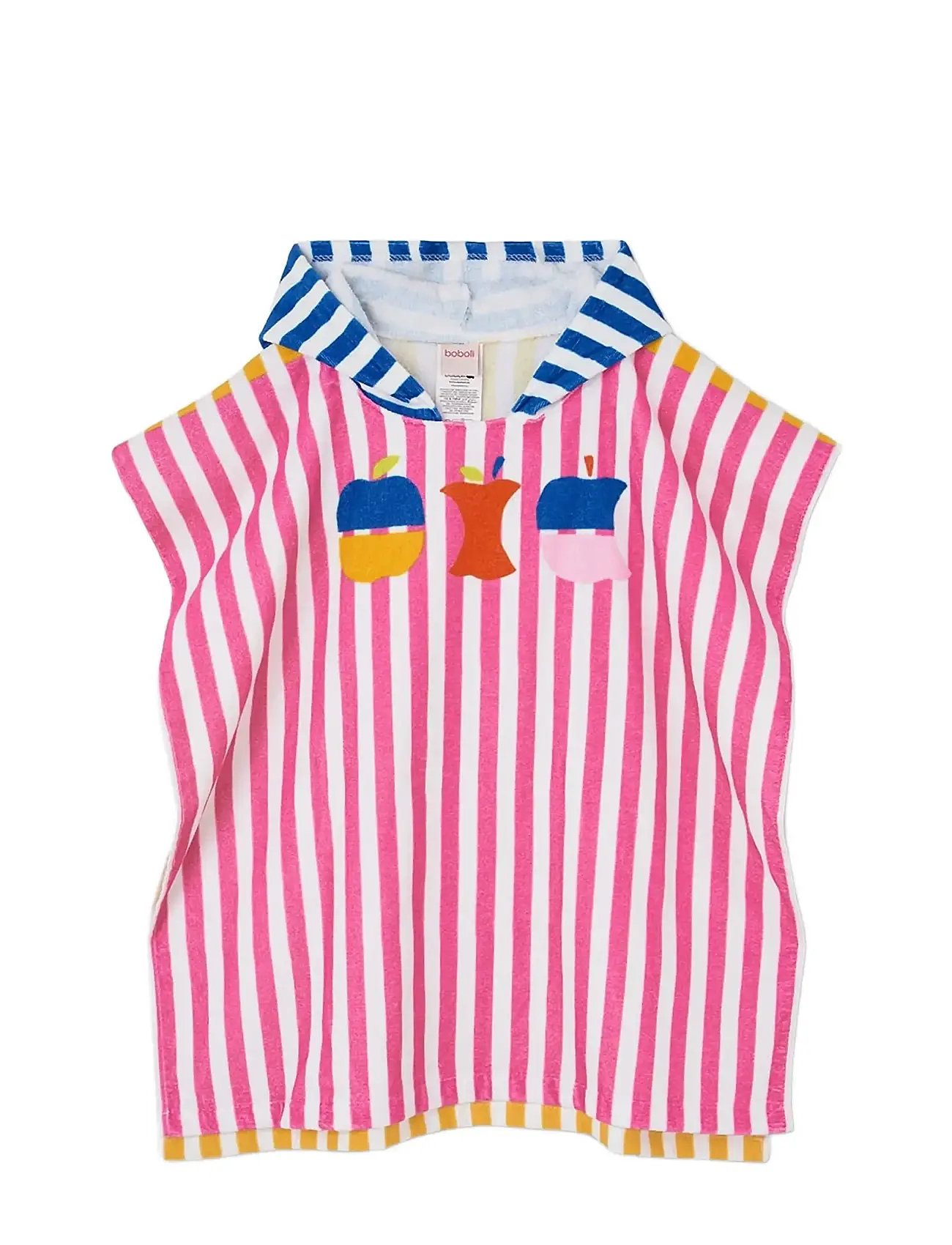 Boboli Towel Striped Hooded For Girl -Bci, S, Multi/patterned, Nat- & Undertøj > Badekåber, Børn