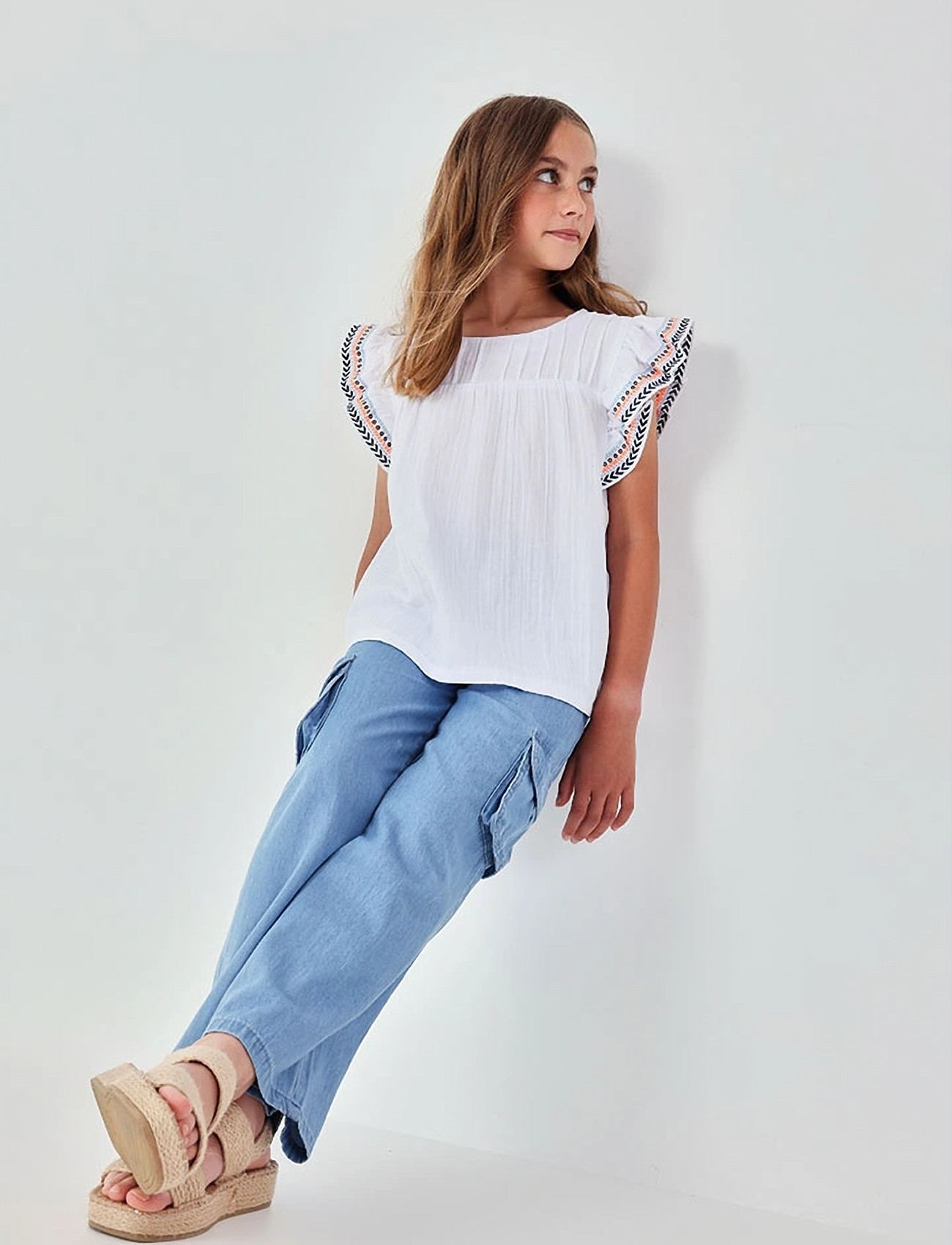 Boboli Denim Trousers For Girl, 140, Blue, Jeans > Løse Jeans, Børn