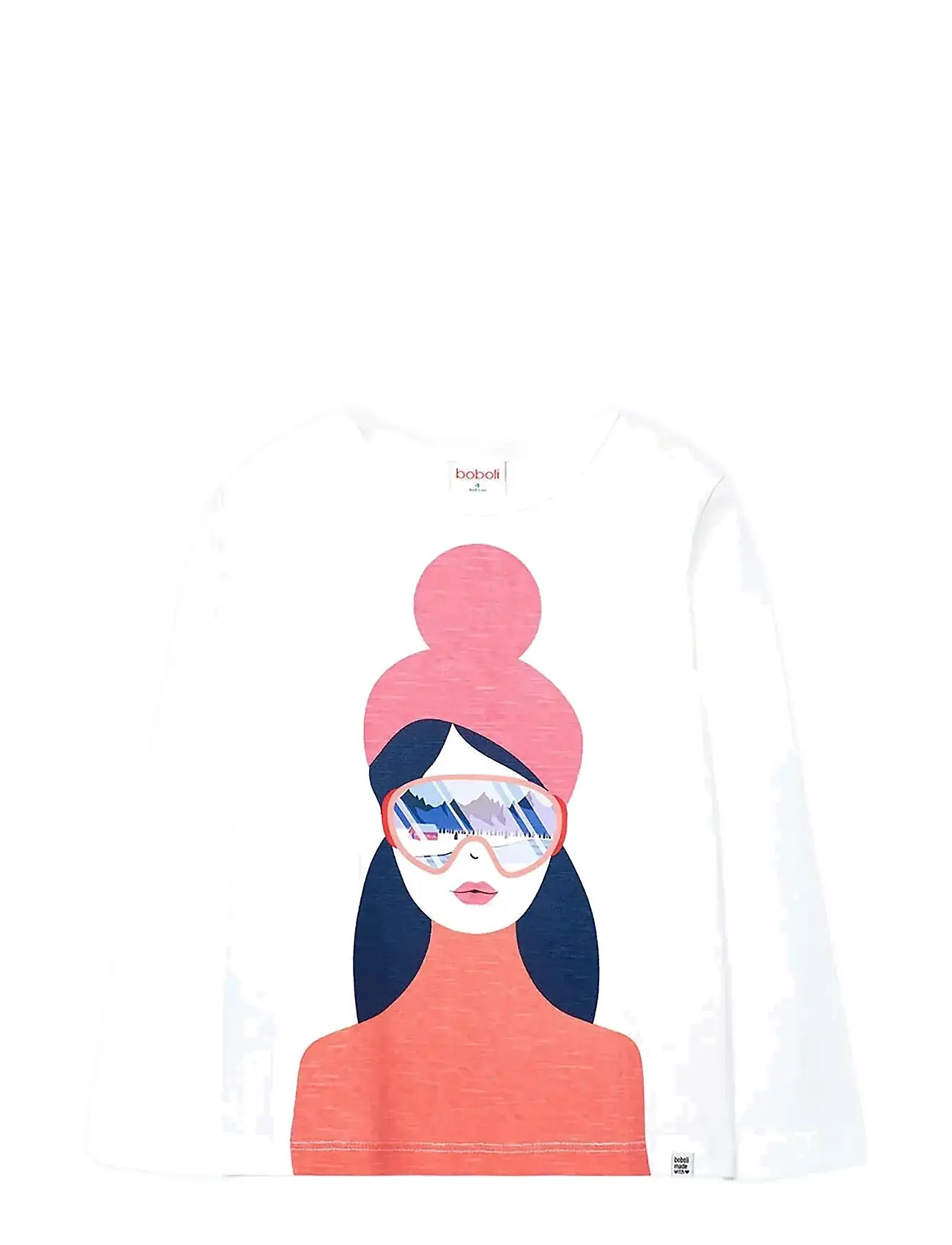 BOBOLI Knit T-Shirt Flame Weiß - 110 - Kinder