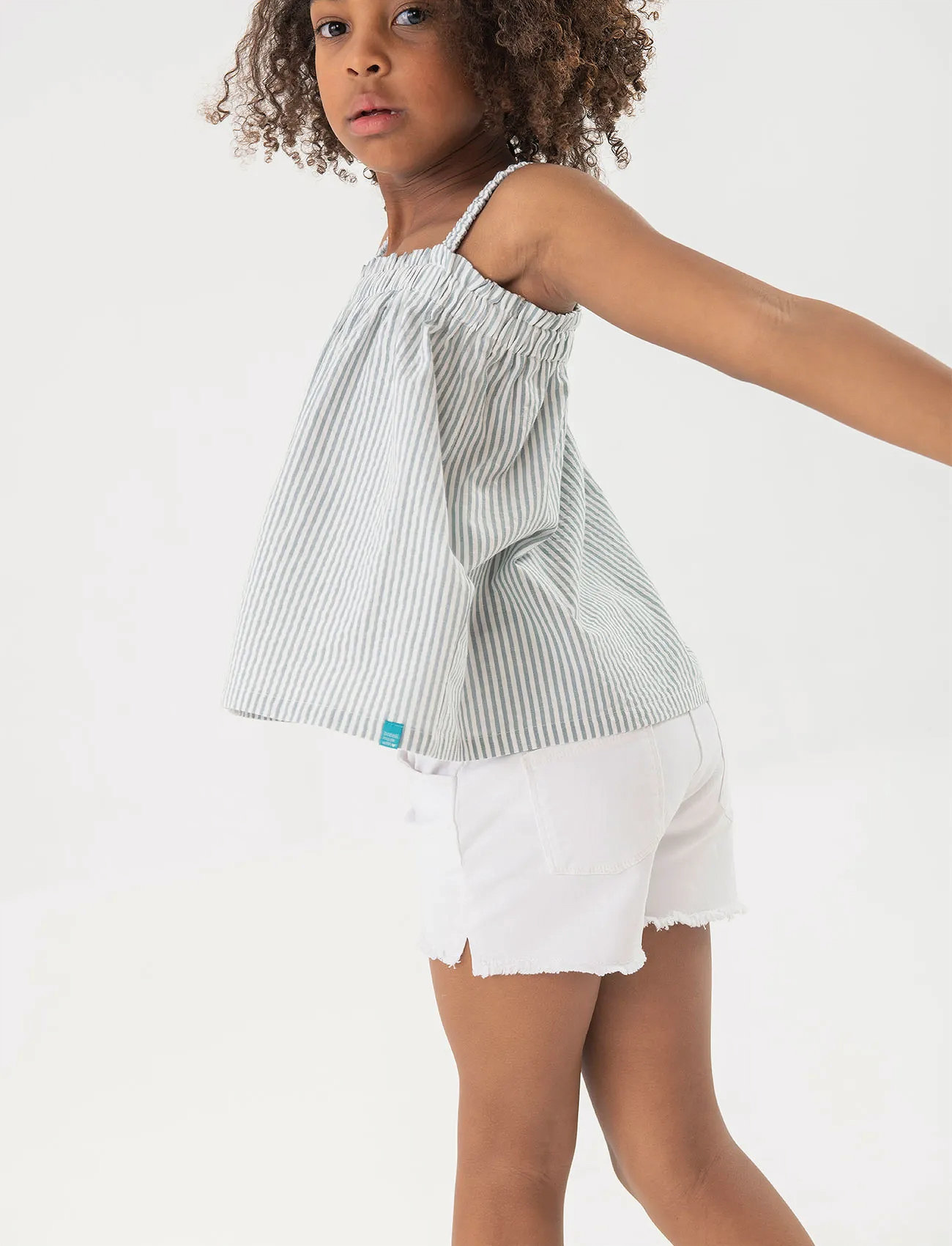 Boboli Stretch Twil Shorts, 116, White, Underdele > Shorts, Børn