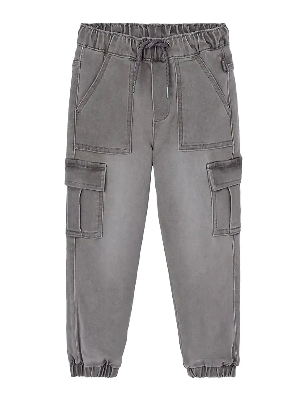 Boboli Denim Trousers Knit, 98, Grey, Underdele > Cargo Pants, Børn