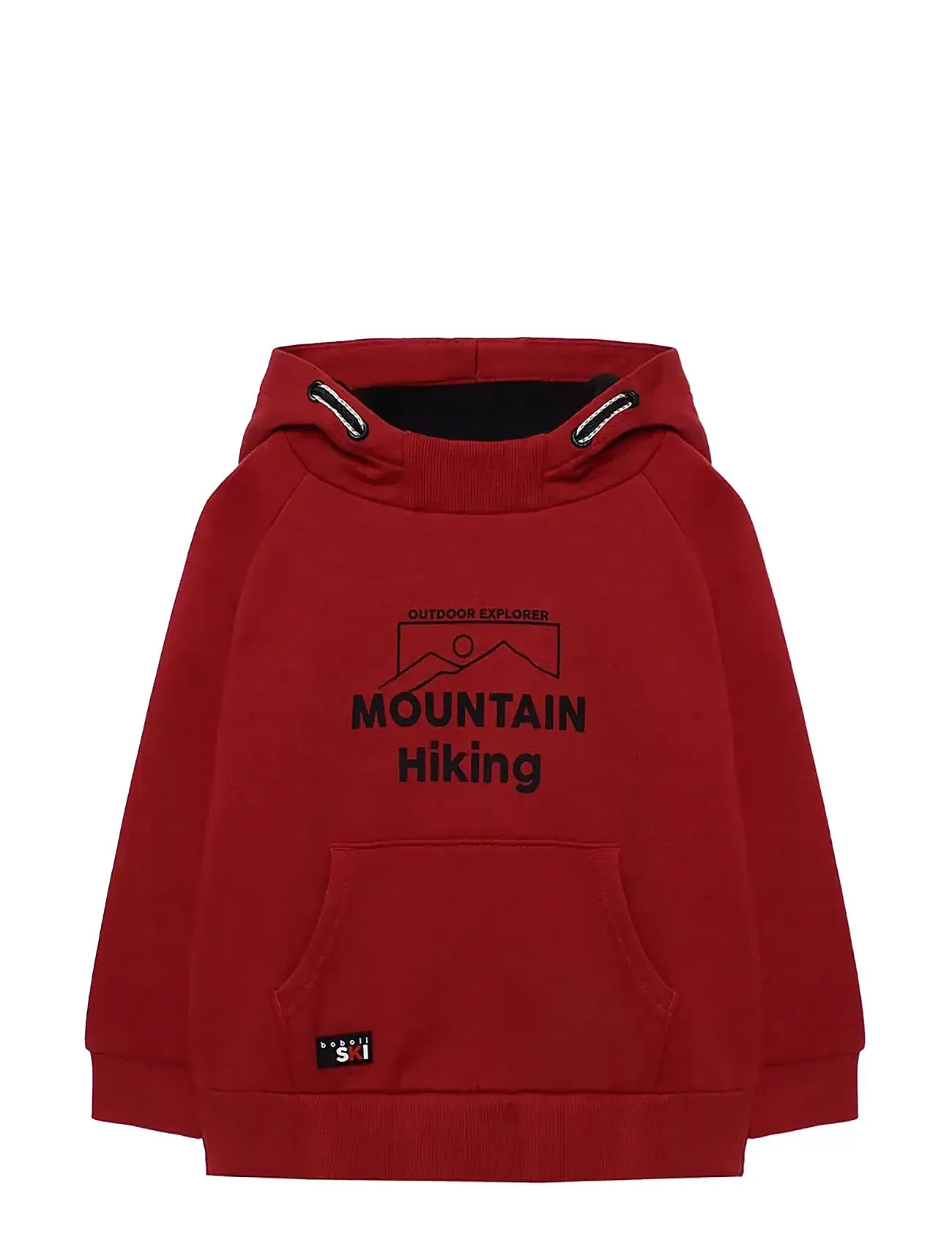 BOBOLI Fleece With Hood Sweatshirt Rot - 122 - Kinder