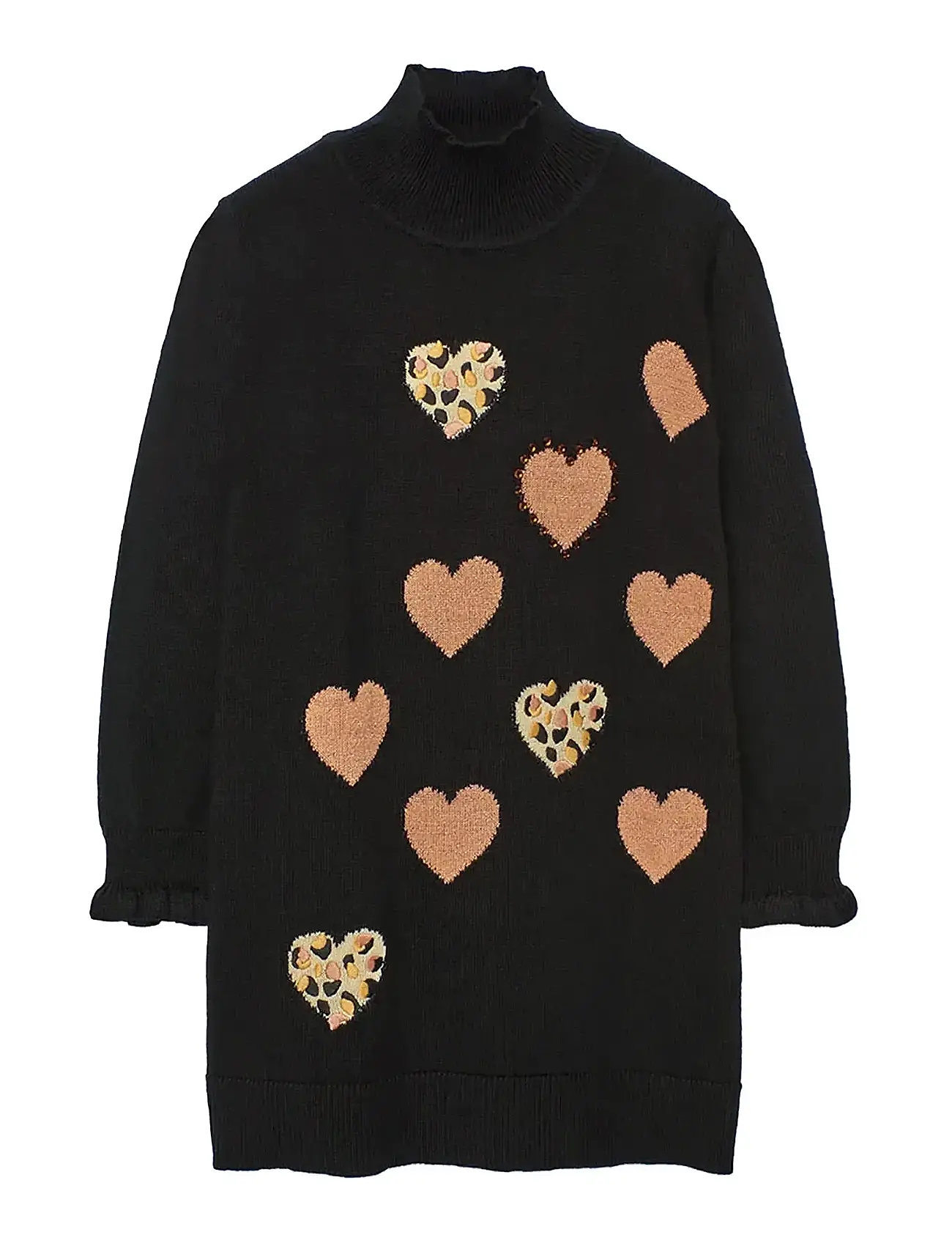 BOBOLI Strickwaren Kleid Schwarz - 116 - Kinder