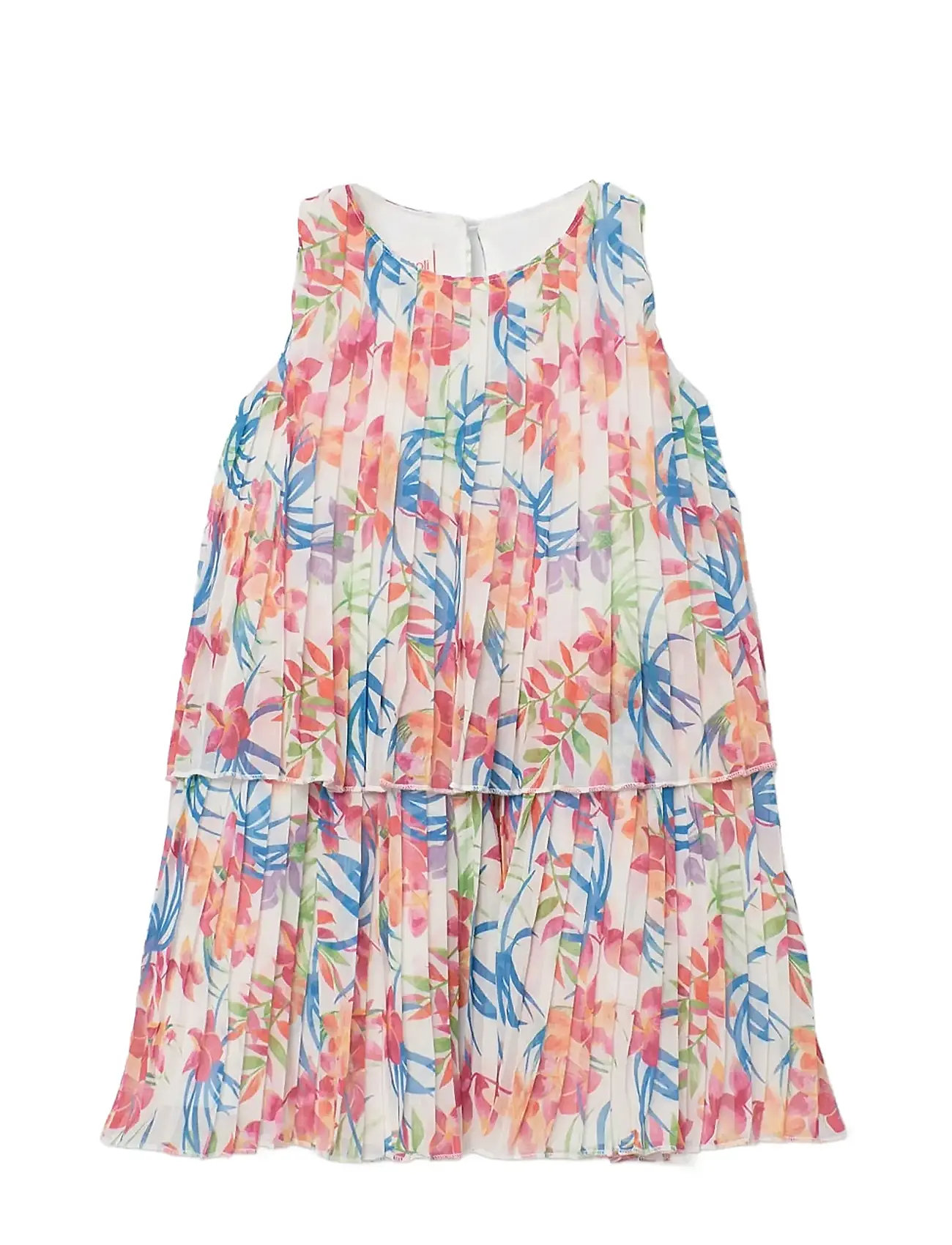 Boboli Chiffon Dress Printed For Girl, 110, Multi/patterned, Fritidskjoler > Fritidskjoler Uden Ærmer, Børn