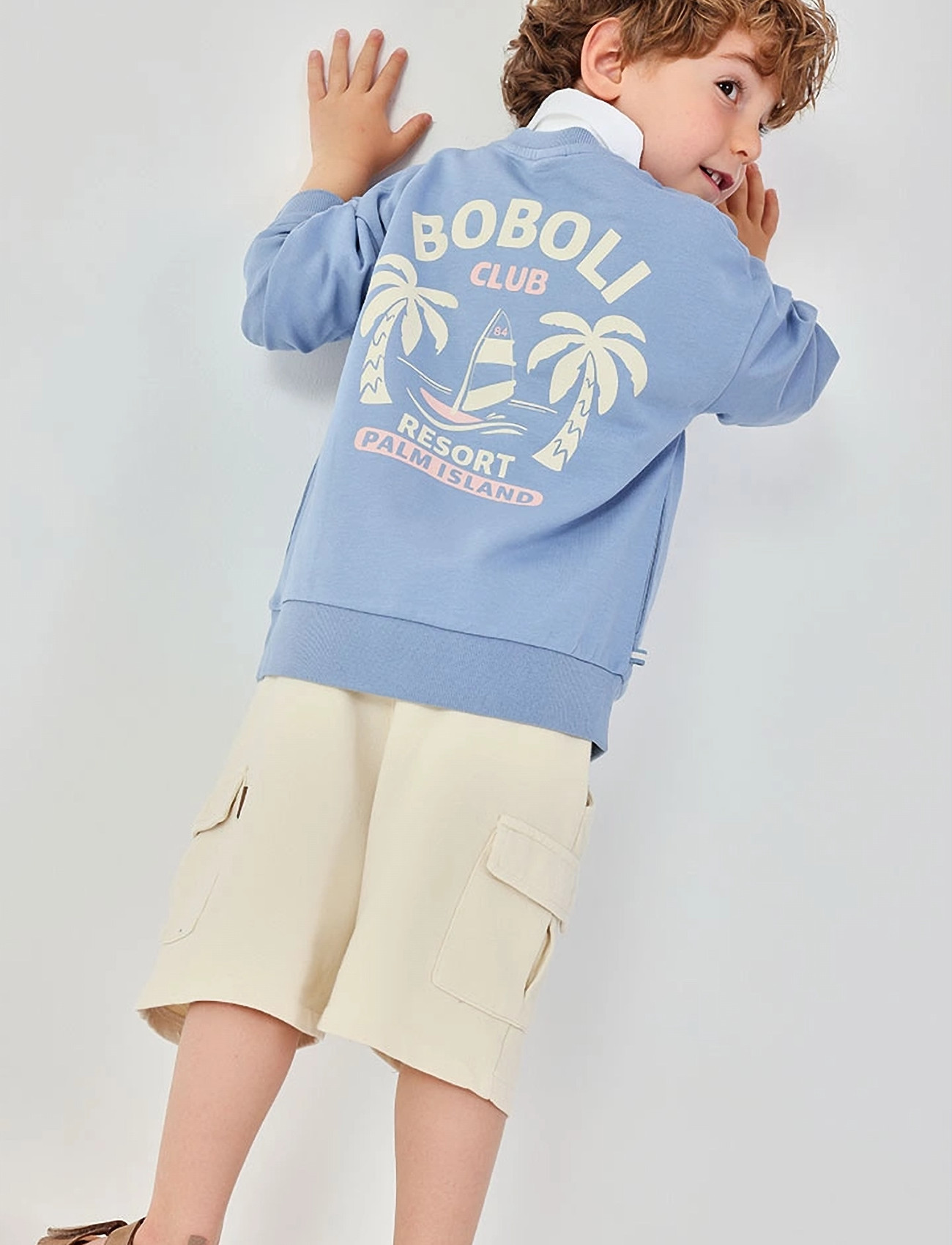 Boboli Fleece Sweatshirt For Boy -Bci, 122, Blue, Sweatshirts & Hættetrøjer > Sweatshirts, Børn