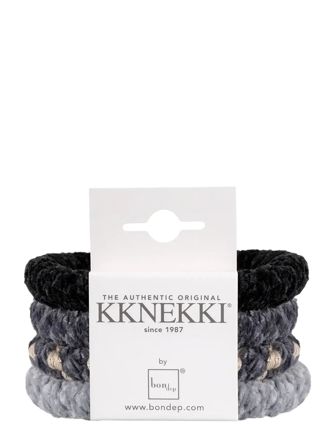 Bon Dep Kknekki Bundle 56, One Size, Grey, Hårtilbehør > Scrunchies, Dame