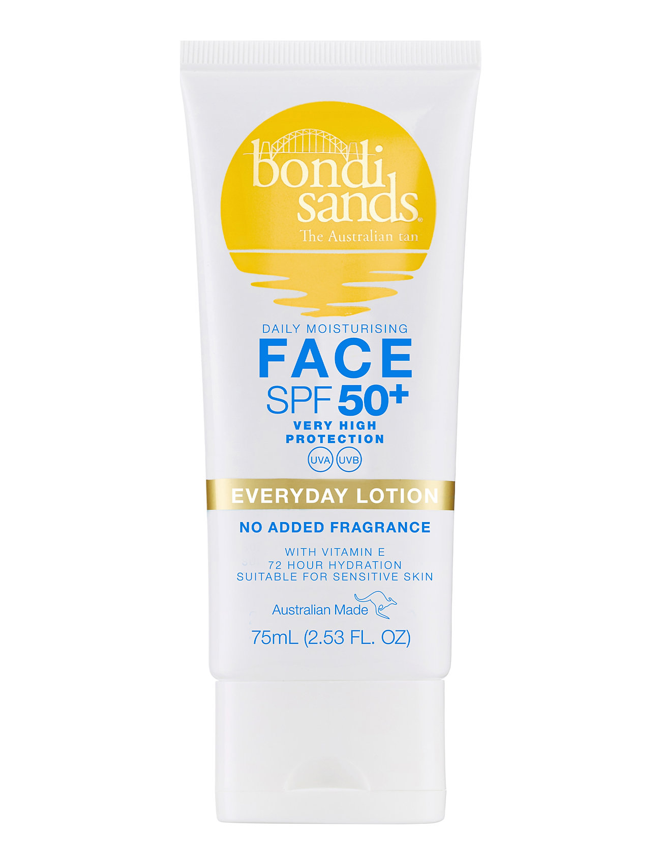 Bondi Sands Spf 50+ Everyday Face Lotion, 75 ml, Nude, Fugtighedscreme > Dagcreme, Dame