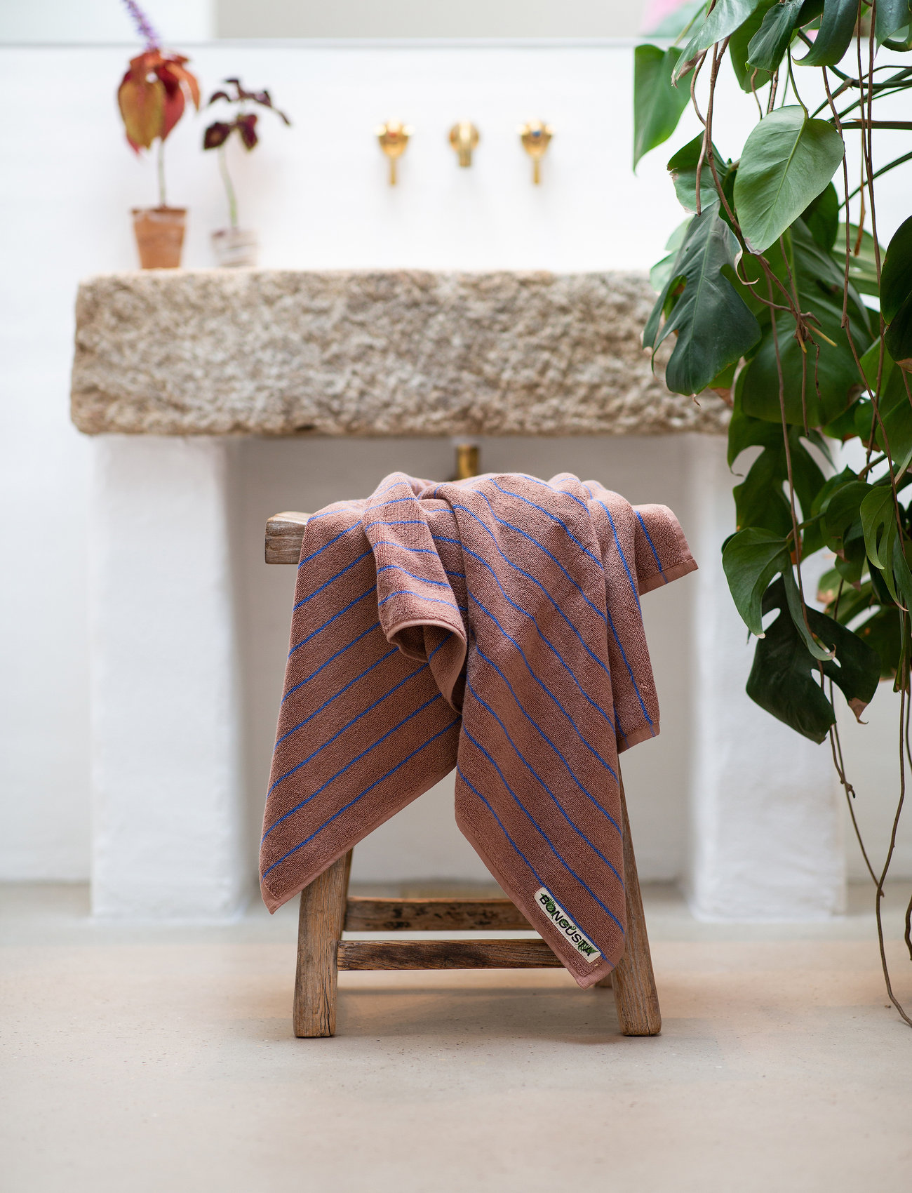 Bongusta Naram Bath Towel, 140X70 cm, Brown, Håndklæder & Badehåndklæder > Badehåndklæder, Unisex
