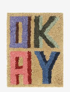 4 letter rug - wool rugs - multi