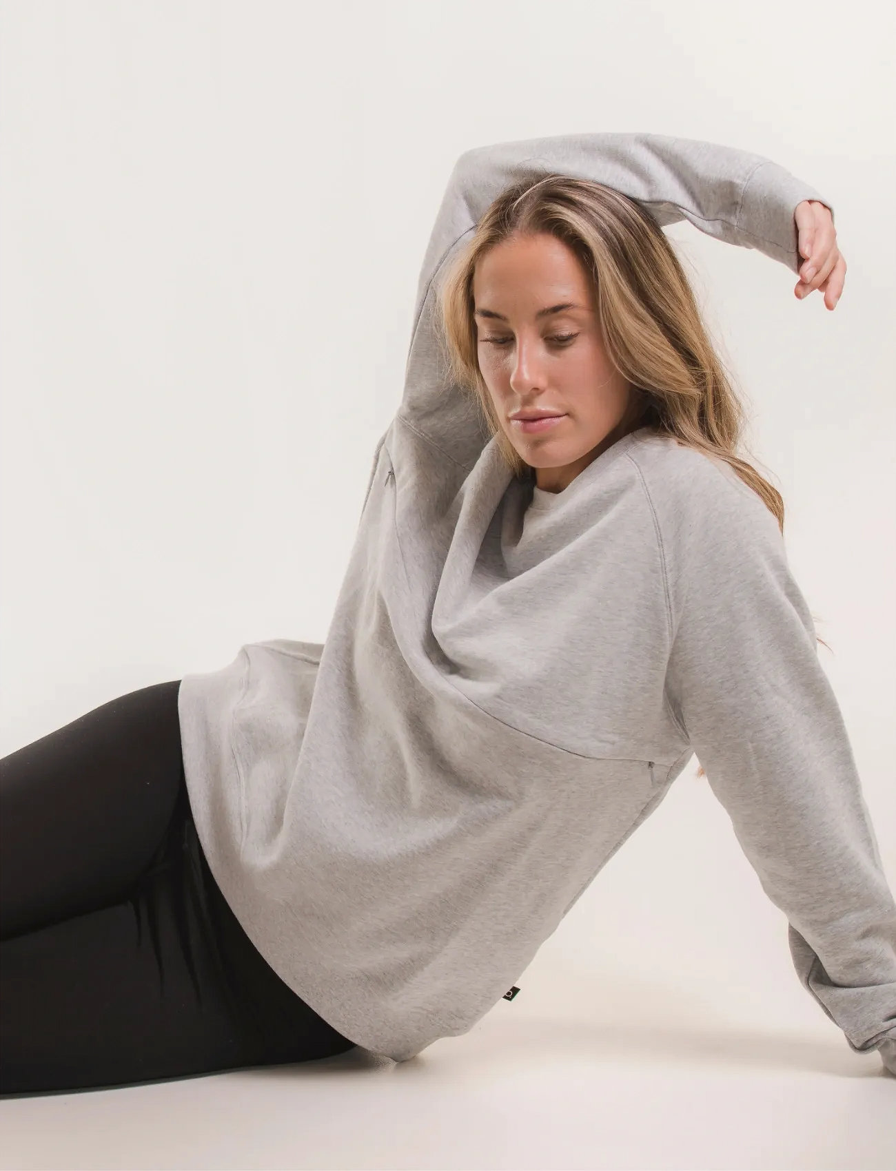 Boob Thermal Nursing Sweatshirt, XL, Grey, Sweatshirts & Hættetrøjer > Sweatshirts, Dame