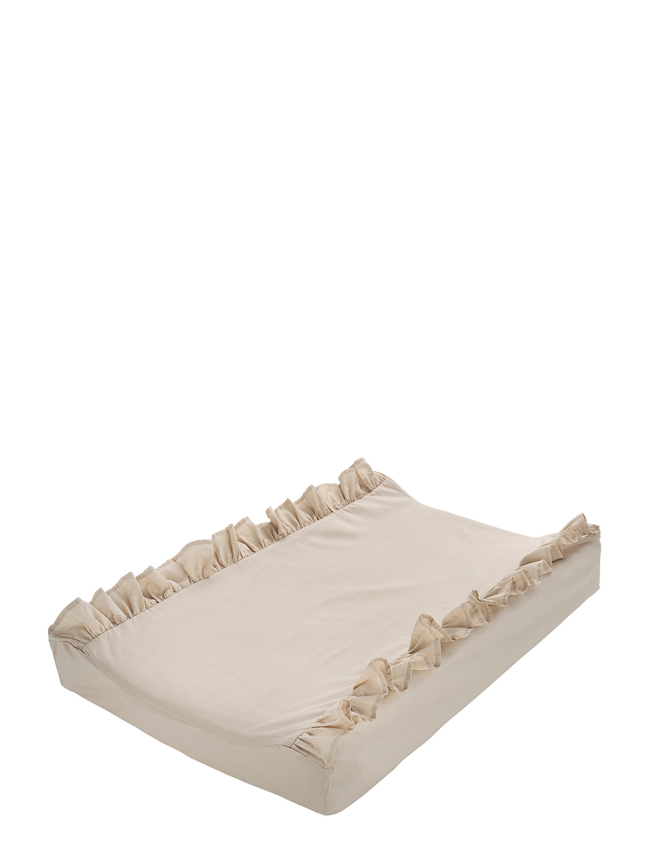 Borganäs Of Sweden Changing Bed Cover Ruffle 50X70 Cm Green Beige