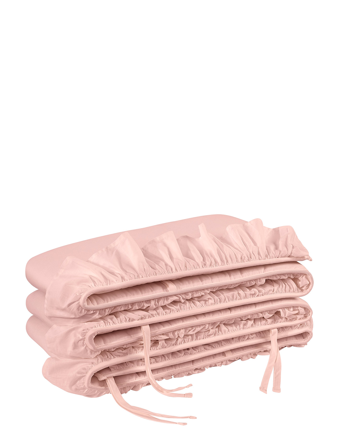 Borganäs Of Sweden Crib Cover Ruffle 28X360 Cm Pink Rosa