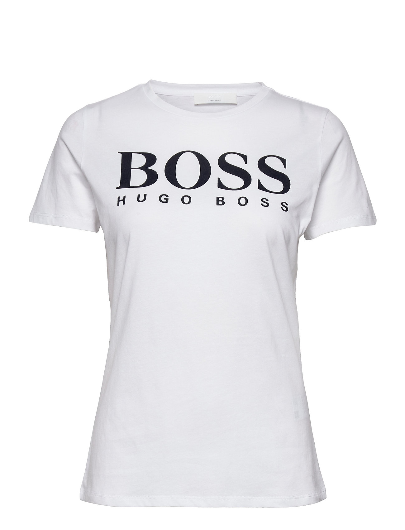 tro slutningen flåde BOSS t-shirts & toppe – C_elogo3 T-shirt Top Hvid BOSS til dame i Blå -  Pashion.dk