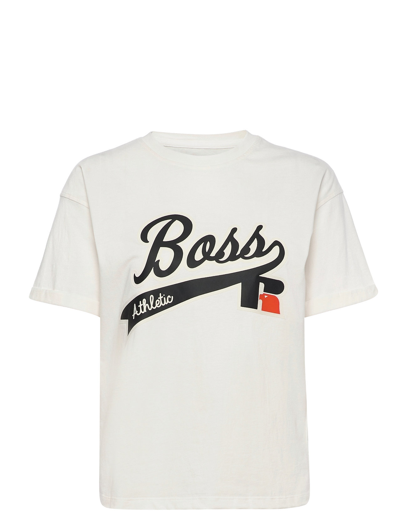 C_evarsy_ra T-shirts & Tops Short-sleeved Valkoinen BOSS