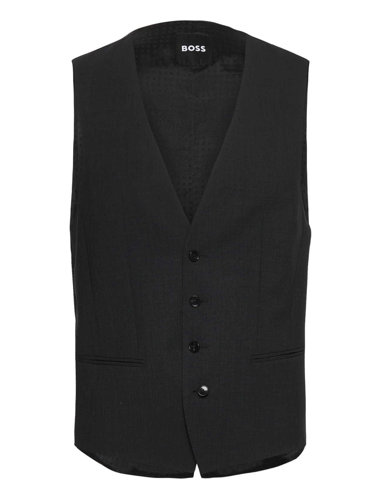 BOSS H-Huge-Vest-Mm-224, 52, Black, Suits & Blazere > Waistcoats, Herre