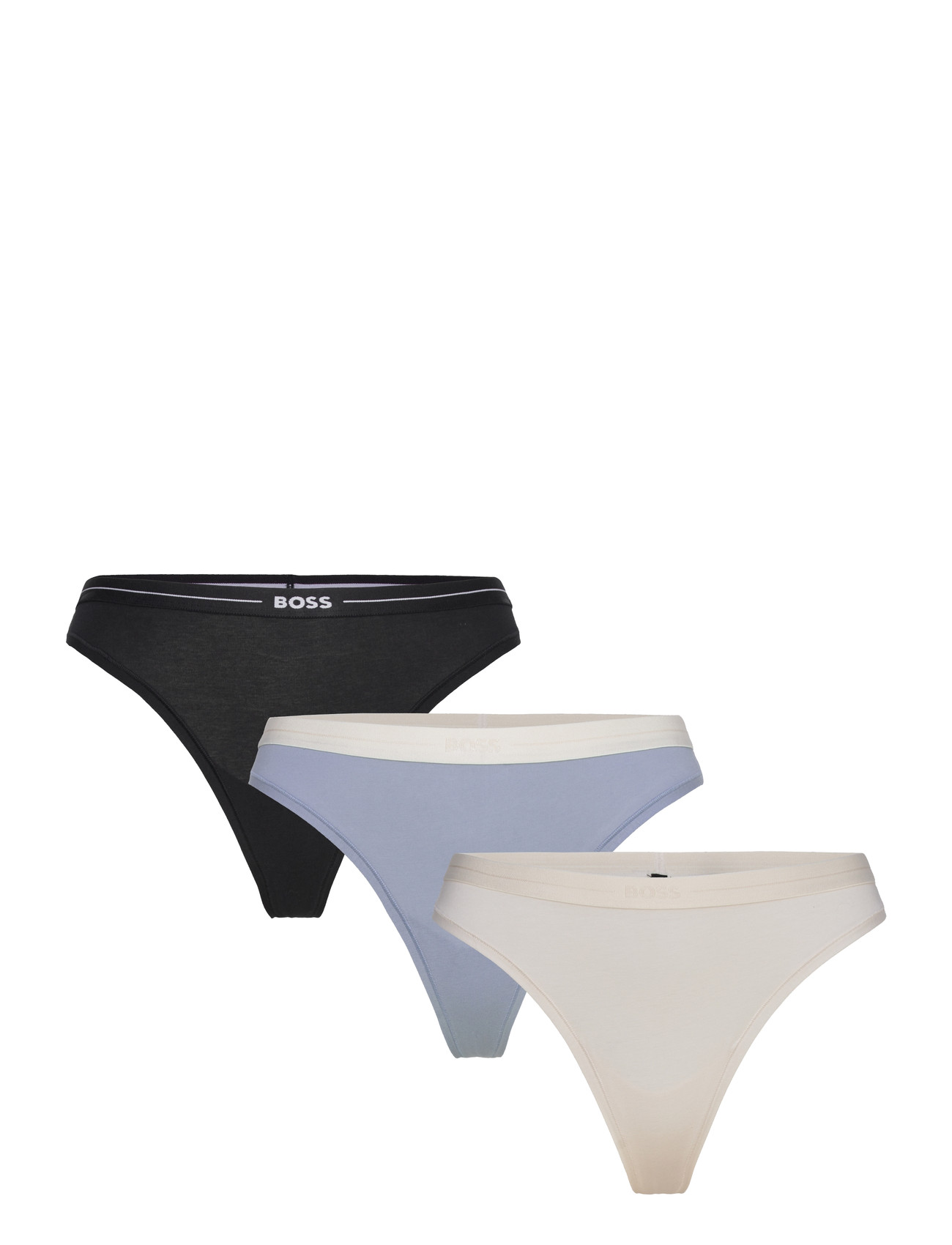 BOSS 3P Thong, L, Black, Trusser > G-Streng, Dame